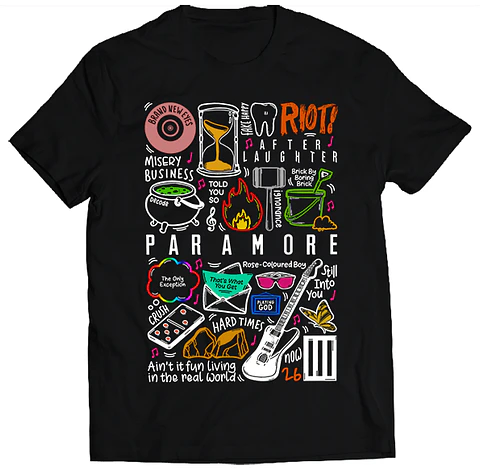 Polera Paramore - Temazos Color | Indie Rock