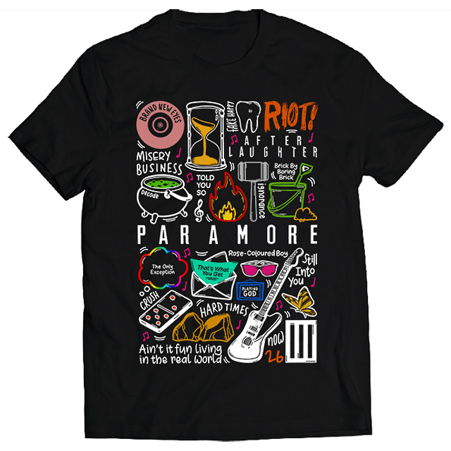Polera Paramore - Temazos Color | Indie Rock