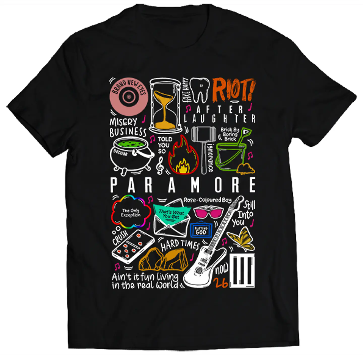 Polera Paramore - Temazos Color | Indie Rock 1