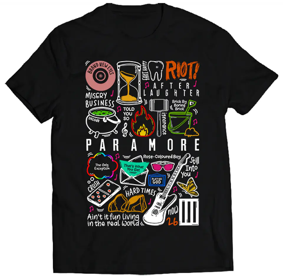 Polera Paramore - Temazos Color | Indie Rock 1