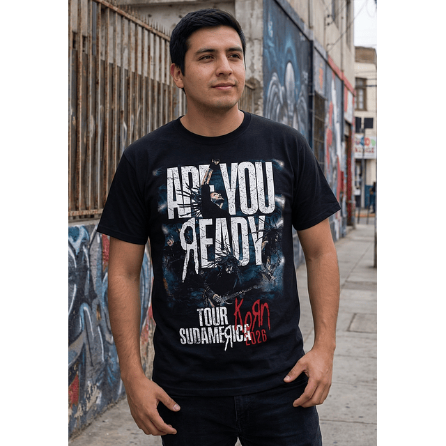 Polera Korn Are You Ready Tour 2026 Chile Sudamérica | Fechas Concierto