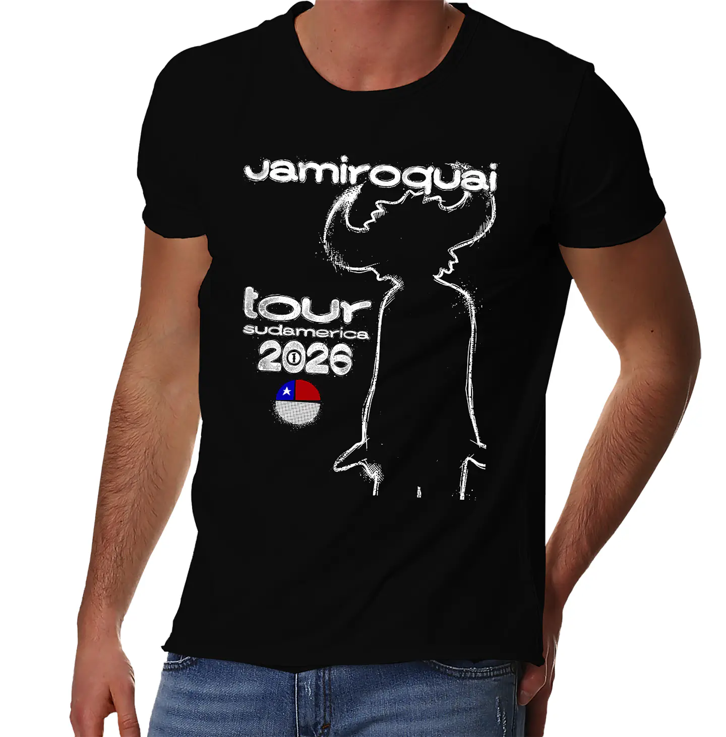 Polera Jamiroquai - Tour Sudamerica 2026 Fechas | Funk 1