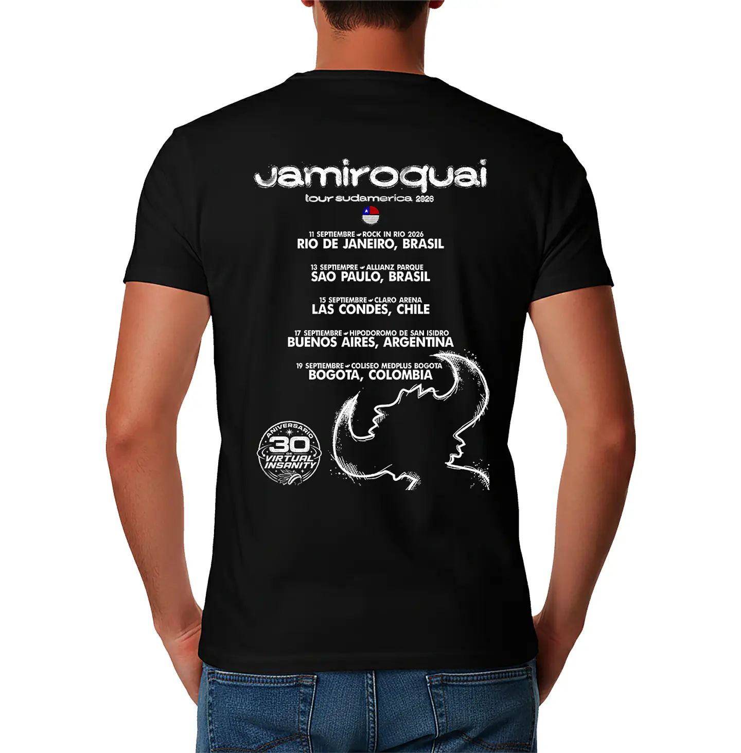 Polera Jamiroquai - Tour Sudamerica 2026 Fechas | Funk 4
