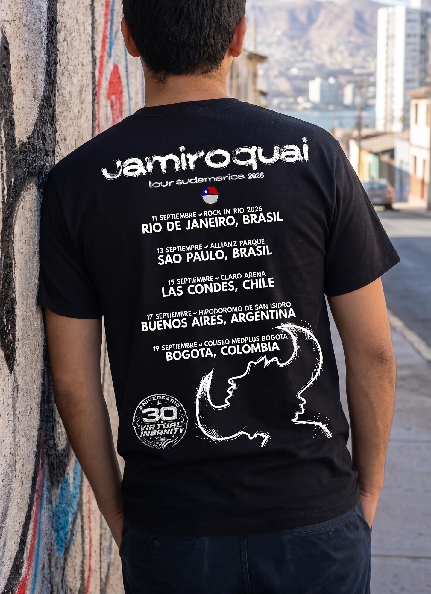 Polera Jamiroquai - Tour Sudamerica 2026 Fechas | Funk 3