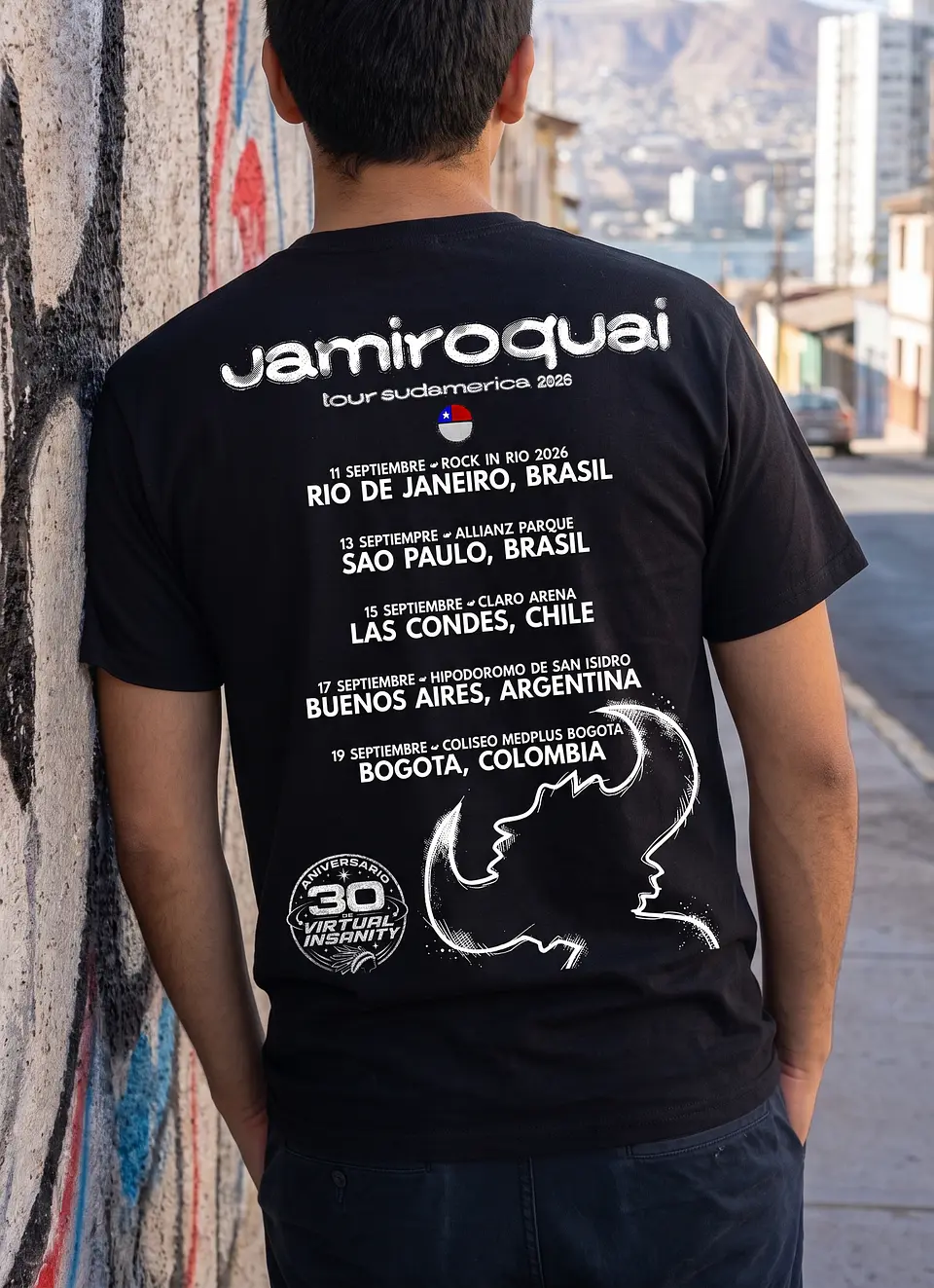 Polera Jamiroquai - Tour Sudamerica 2026 Fechas | Funk 3