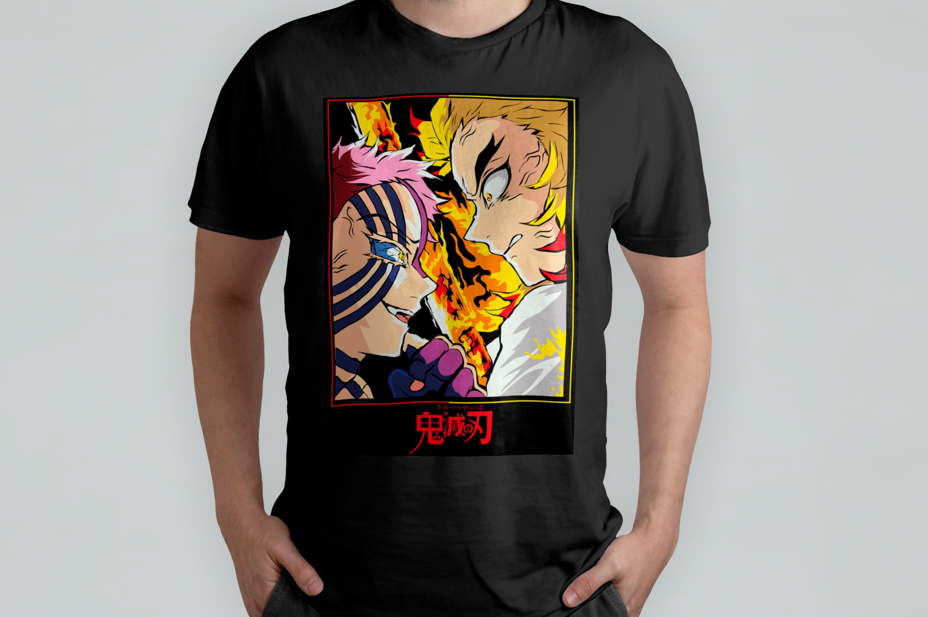 Camiseta Demon Slayer - Akaza Vs Rengoku