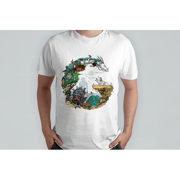 Polera Personajes Estudio Ghibli Ghibli-013