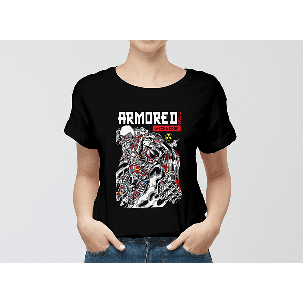 Polera Titan Colosal Mecha SNK022