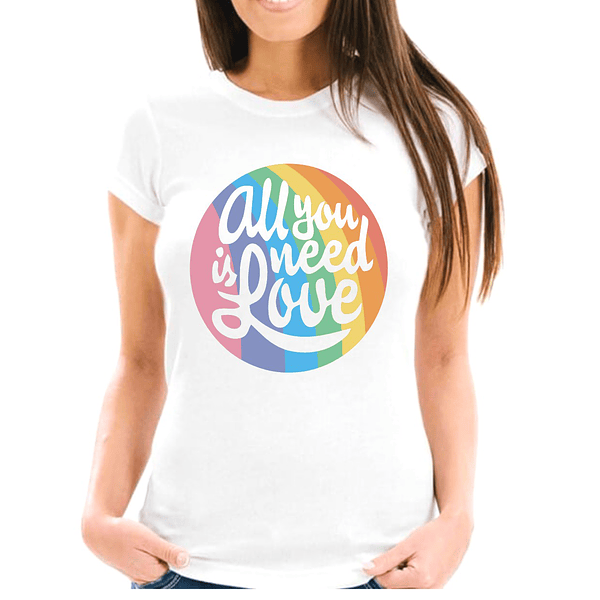 Polera mujer all you need is love