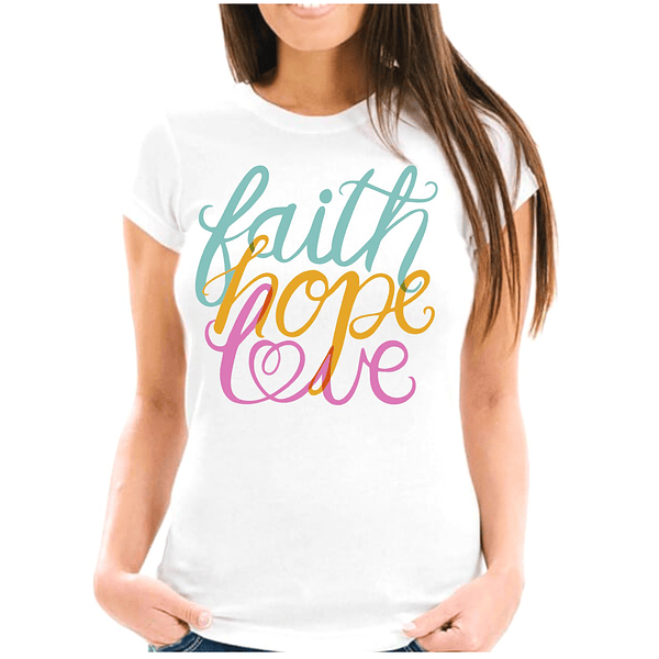 Polera mujer faith love