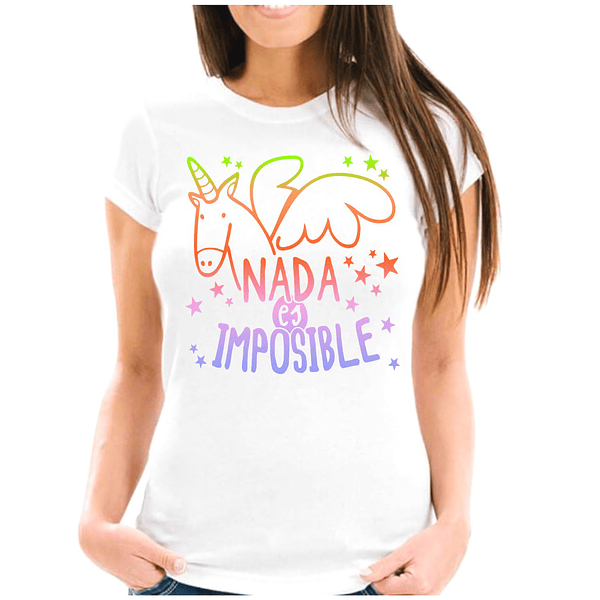 Polera mujer nada es imposible