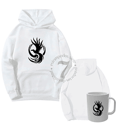 Poleron Canguro Fenix Tribal  Con Taza