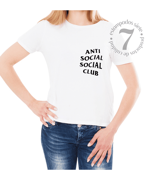 Polera Manga Corta Dama Anti Social Social Club