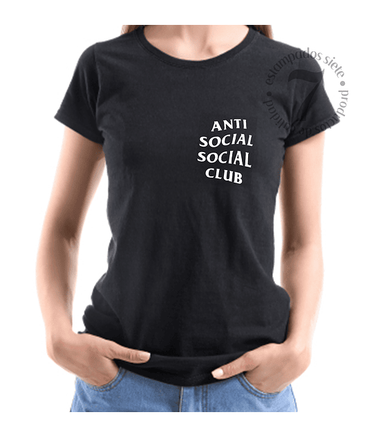 Polera Manga Corta Dama Anti Social Social Club