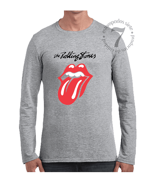 Polera Manga Larga The Rolling Stones