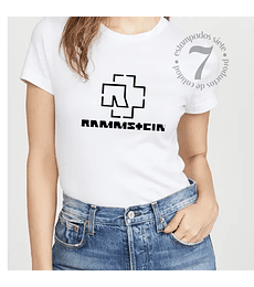 Polera Manga Corta Dama Rammstein