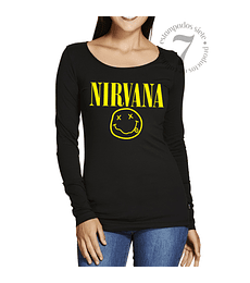 Polera Manga Larga Dama Nirvana