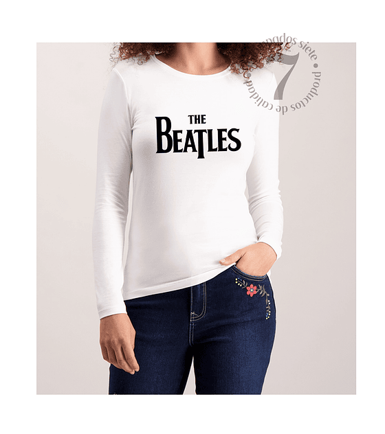 Polera Manga Larga Dama The Beatles 