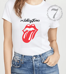 Polera Manga Corta Dama The Rolling Stones