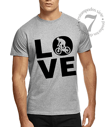 Polera Manga Corta Love Bici