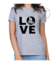 Polera Manga Corta  Love Bici