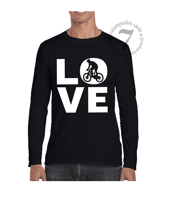 Polera Manga Larga Love Bici