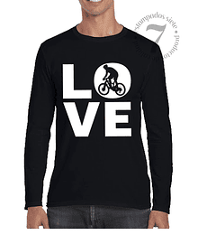 Polera Manga Larga Love Bici