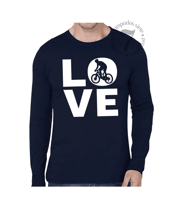 Polera Manga Larga Love Bici