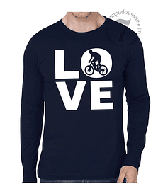 Polera Manga Larga Love Bici