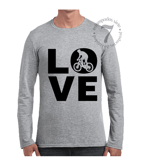 Polera Manga Larga Love Bici