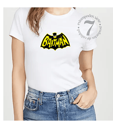 Polera Manga Corta Dama Bartman Parodia