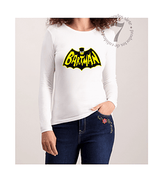 Polera Manga Larga Dama Bartman Parodia