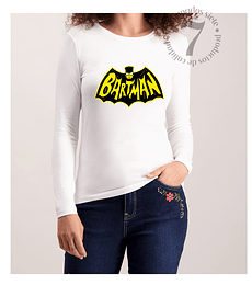 Polera Manga Larga Dama Bartman Parodia