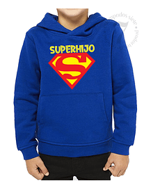  Poleron Canguro Superman Superhijo/a Niñas/Niños/Jovenes