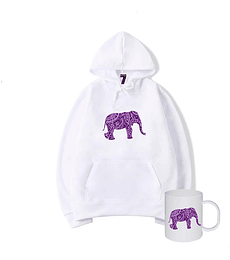 Poleron Canguro Elefante + Tazon  Regalo