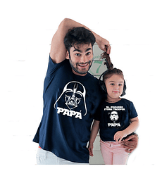 2 Poleras Manga Soldado Regalo Ideal Padre/hijo D1 Star Wars