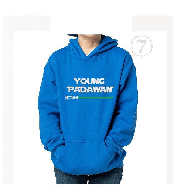 Poleron canguro niño/ Día Del Padre / STAR WARS "Pequeño PADAWAN" Regalo   