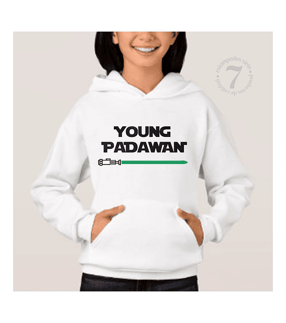 Poleron canguro niño/ Día Del Padre / STAR WARS "Pequeño PADAWAN" Regalo   