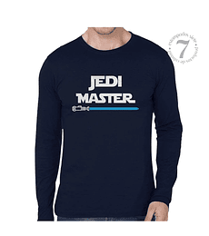 Polera Manga Larga De Hombre- Día del Padre - JEDI MASTER / ¡Regalo para papa!