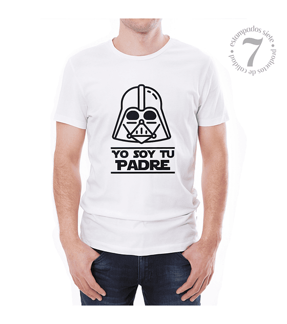 Polera Manga Corta 100% Algodón Hombre/  Día Del Padre "Yo Soy Tu Padre" Regalo 