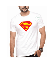 Polera Manga Corta Caballero Superman Tradicional