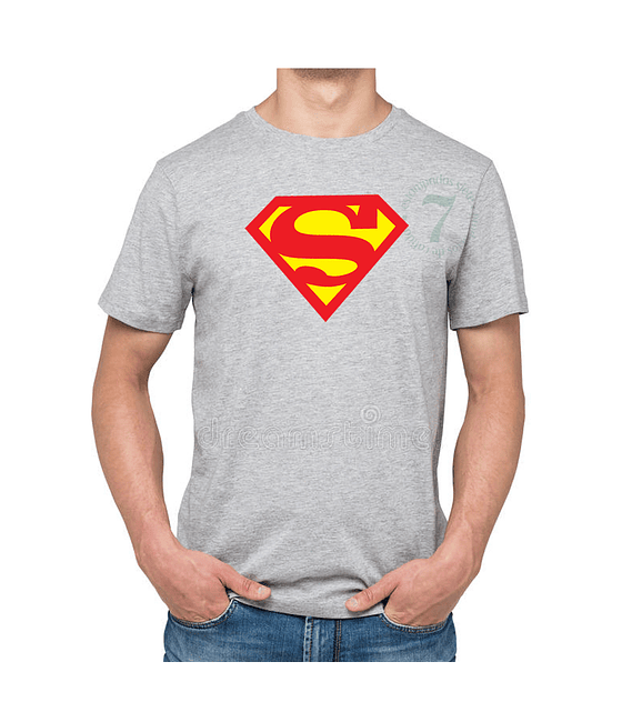 Polera Manga Corta Caballero Superman Tradicional