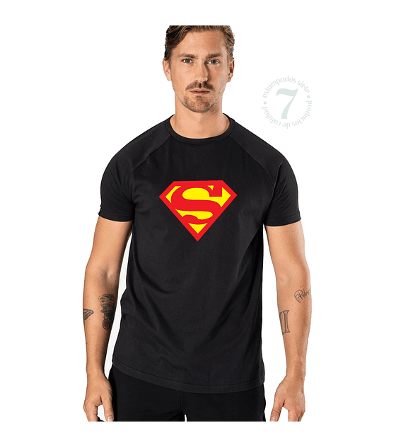 Polera Manga Corta Caballero Superman Tradicional