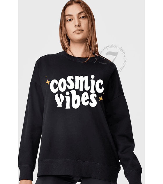 Poleron cuello polo Cosmic Vibes "Vibraciones Cosmicas"-D-4