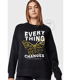 Poleron cuello polo EVERY THING CHANGES "Todo cambia" D26