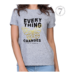 Polera Manga Corta Every Thing Changes "Todo cambia"