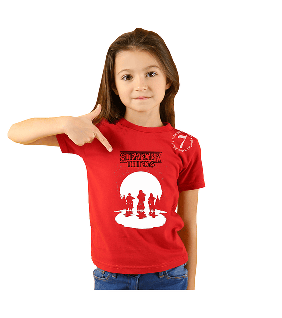 Polera Stranger Things Niño/niña/jóvenes- D07