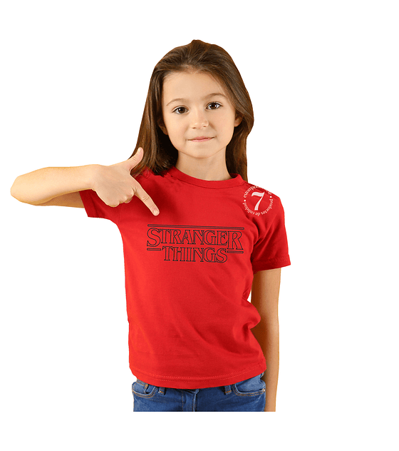 Polera Stranger Things Niño/niña/jóvenes- D06