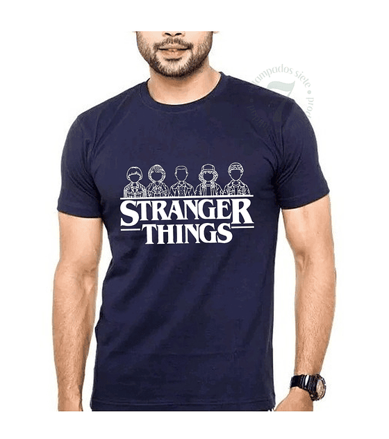 Polera manga corta Hombre STRANGER THINGS- D4