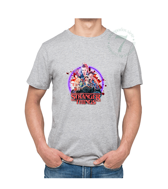 Polera manga corta Hombre STRANGER THINGS- D08